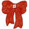 Beaded Bow with Rhinestone Center Applique/Patch